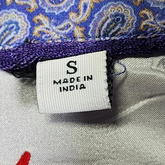 Robert Graham Mens Purple Paisley Long Sleeve Button-Down Shirt, Men's Small - Picture 6 of 13